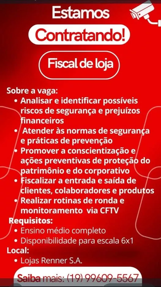 VAGAS DE EMPREGOS EM BARAO GERALDO 5