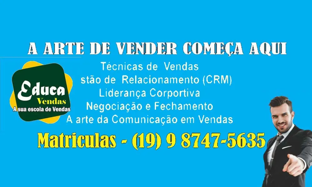 Escola de Vendas - Educa Vendas - Palestrante - Mosés Zanca - Curso de vendas completo