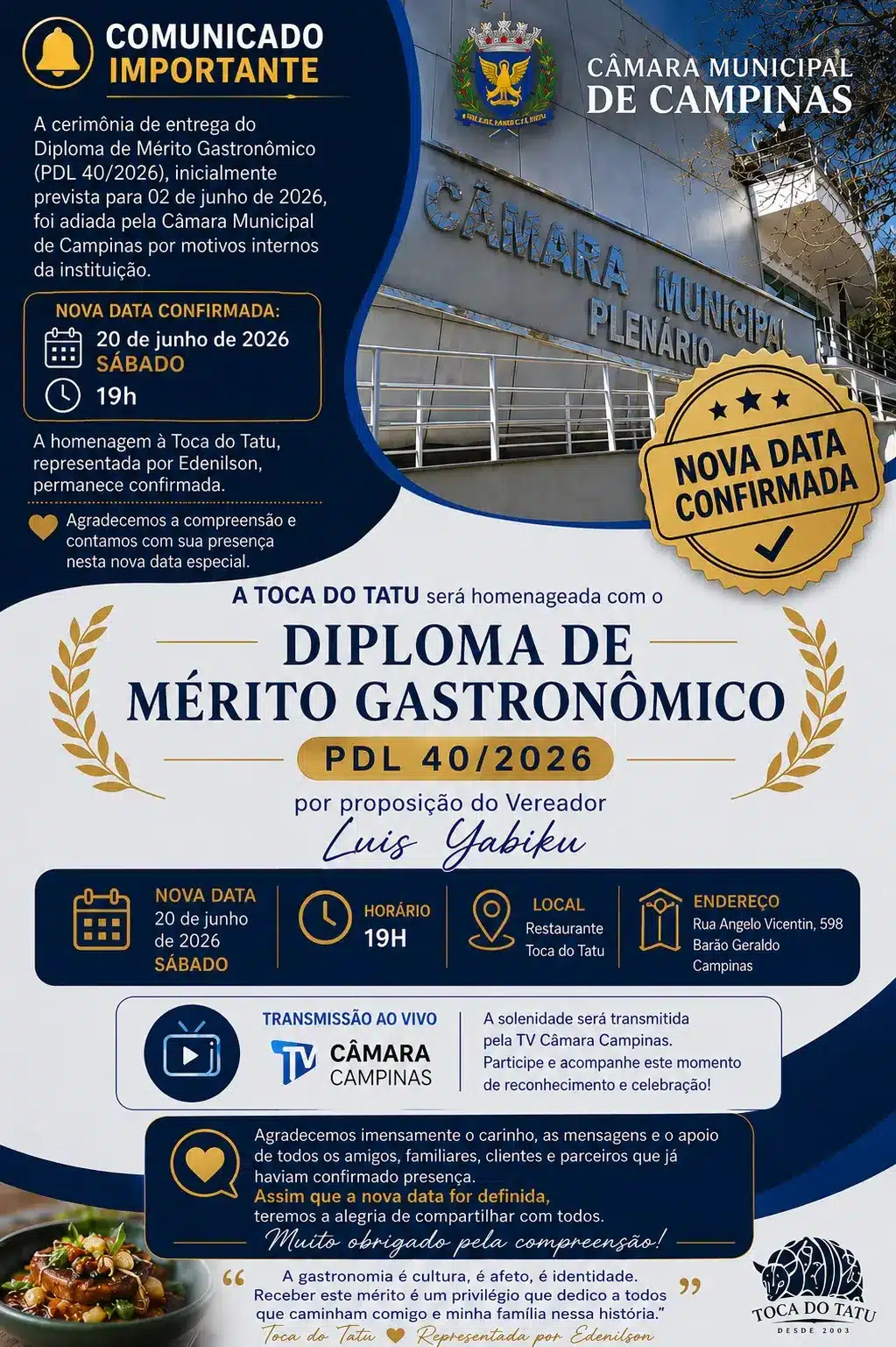 merito gastronomico em Barão Geraldo