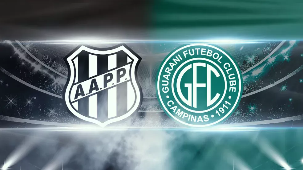 Jogadores da Ponte Preta comemoram gol contra o Guarani no dérbi campineiro