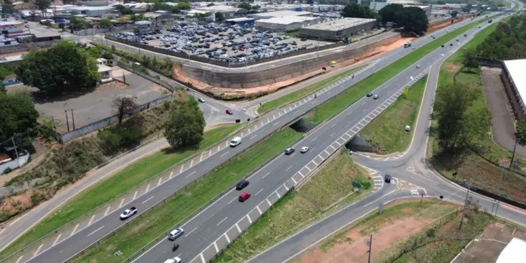 Bloqueio do trevo do Real Parque em Campinas