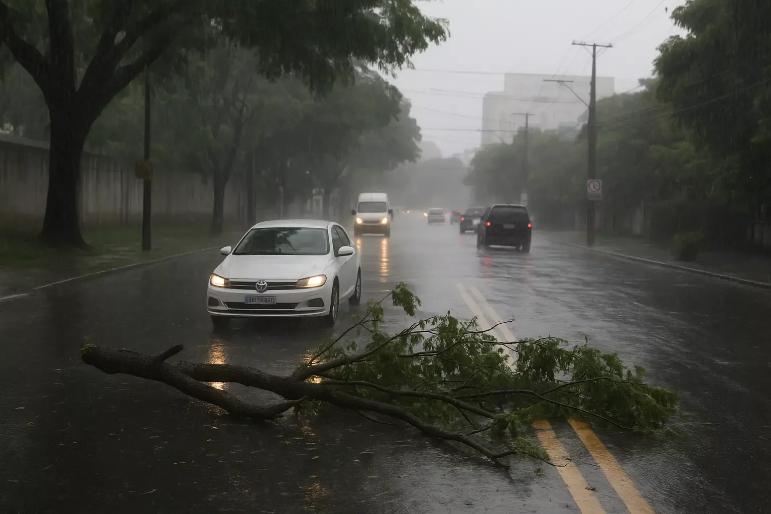 chuva forte em Campinas