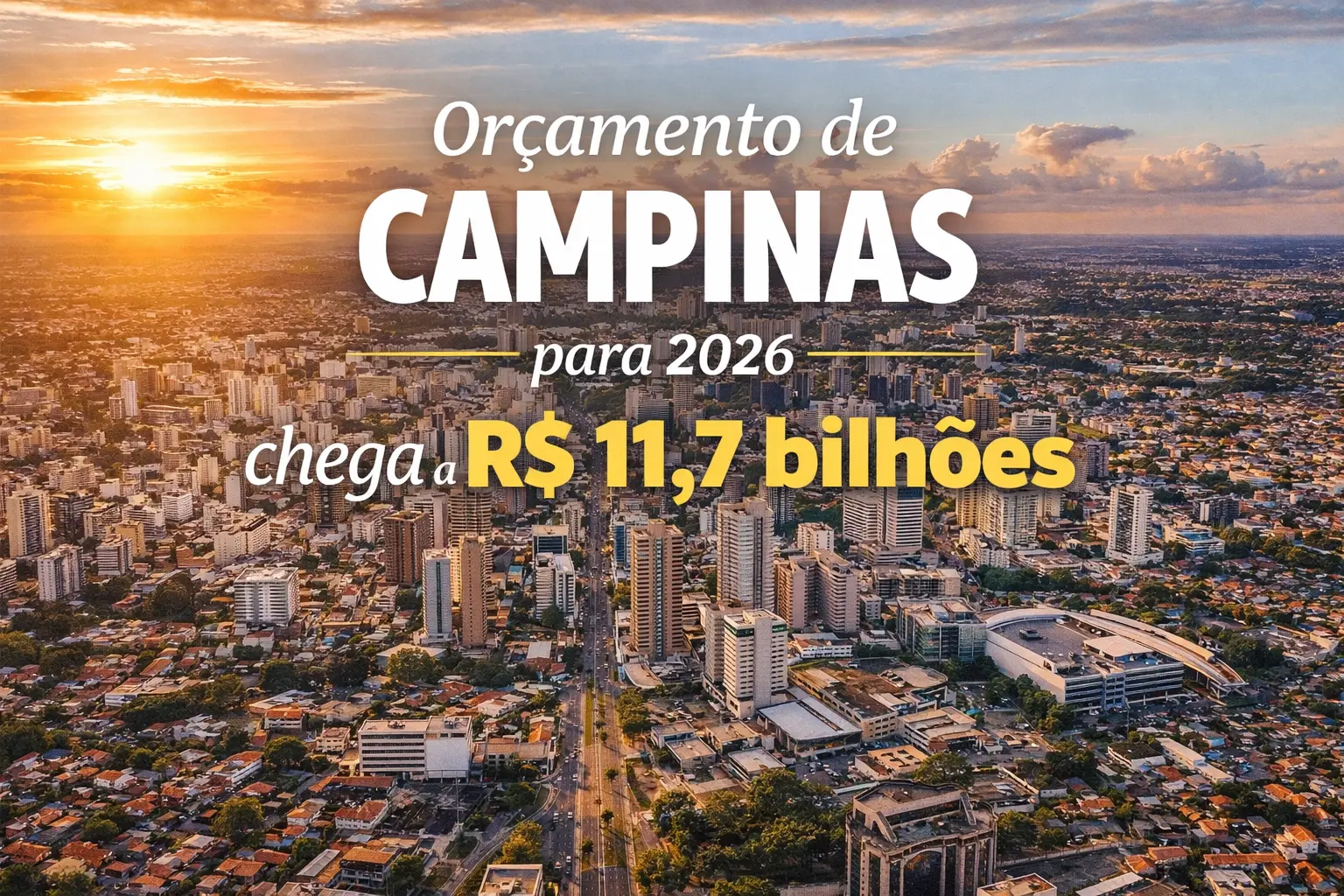 orçamento de Campinas para 2026