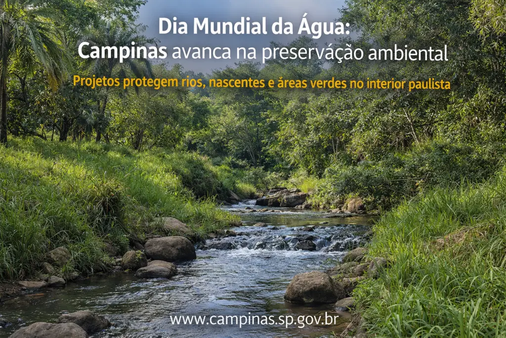 dia mundial da água Campinas preservação rios nascentes áreas verdes