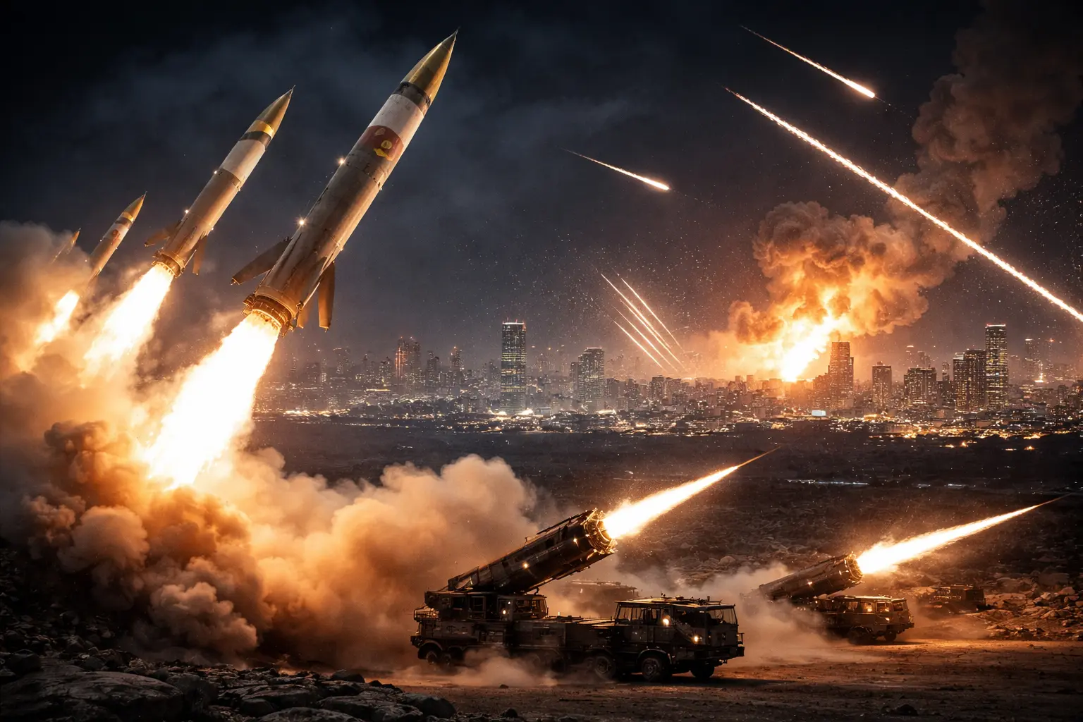 Irã lança mísseis contra Israel