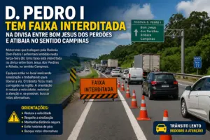 D. Pedro I tem faixa interditada