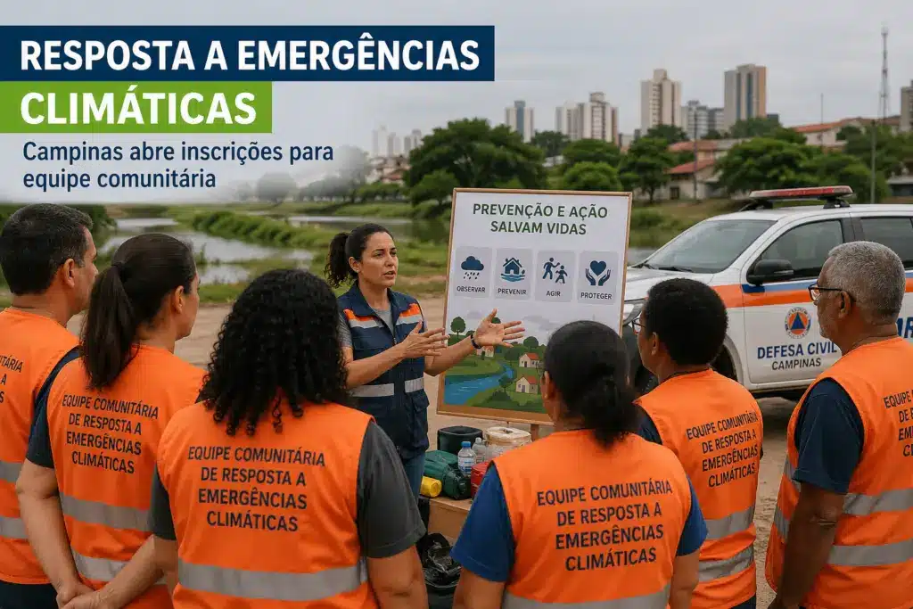 resposta a emergências climáticas em Campinas