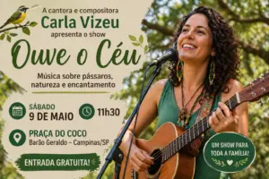 show na Praça do Coco Barão Geraldo natureza música ao ar livre