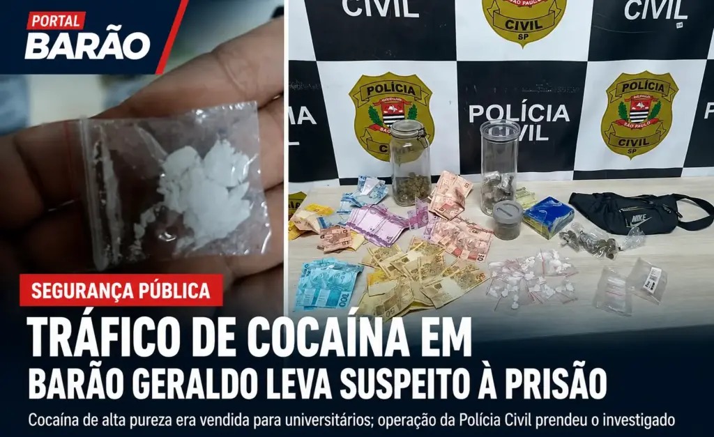 tráfico de cocaína em Barão Geraldo