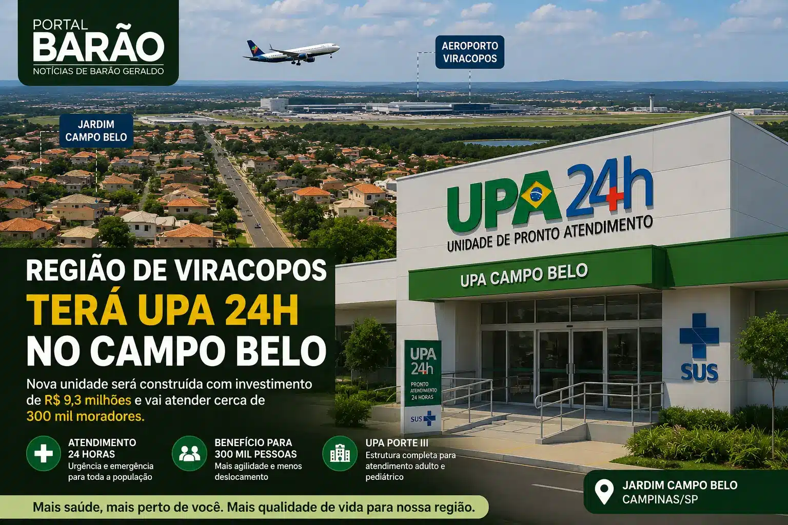 UPA Campo Belo será construída na região de Viracopos em Campinas