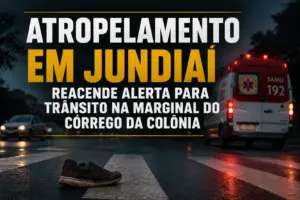 Atropelamento em Jundiaí mobiliza equipes do SAMU na Marginal do Córrego da Colônia.